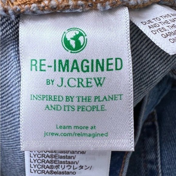 J. Crew Essential Straight Jean Raw Hem Button Fly Size 25 - Picture 10 of 13